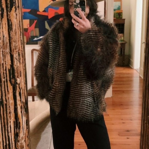 NWT ANTHRO | Hutch Faux Fur Bomber Jacket - Picture 8 of 13